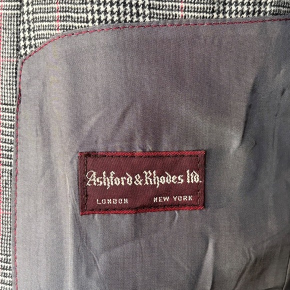 1970s 2 Piece Disco Era Glenn Plaid Suit | Size 37R 30W | Vintage Bellbottom - Picture 14 of 16